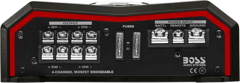 BOSS Audio Systems Elite BE1600.4 4 Channel Car Amplifier - 1600 Watts, Class AB, Full Range, Bridgeable - Image 5
